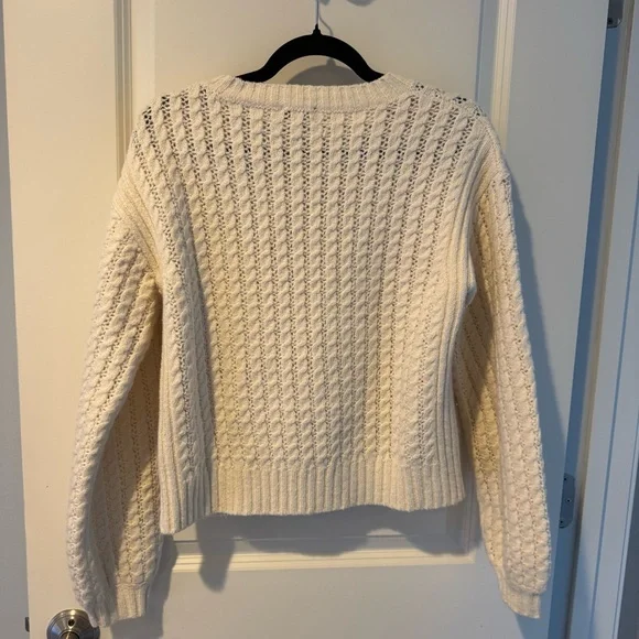 Line the Label Cream Crewneck Knit Sweater | S - Picture 5 of 5